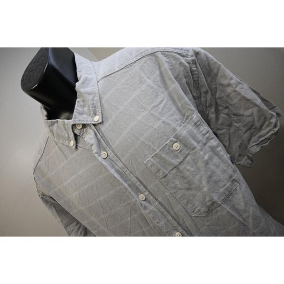 Mountain HardWear Camp Shirt Striped Linen Blend Hiking Fishing Mens Size XL - Picture 1 of 7